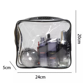 Transparent Toiletry Bags Set 3 Pcs