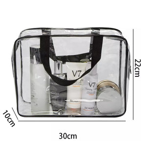 Transparent Toiletry Bags Set 3 Pcs