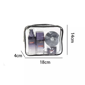 Transparent Toiletry Bags Set 3 Pcs