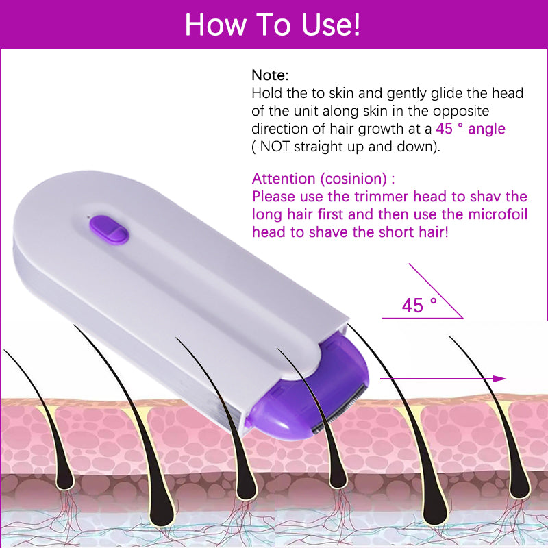 Painless Skin Touch Tactile Hair Trimmer