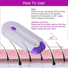 Painless Skin Touch Tactile Hair Trimmer